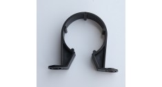 Black push-fit waste pipe clip